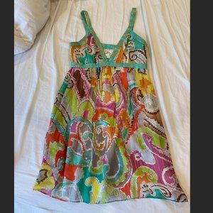 Milly MultiColor Mini Dress Size 2